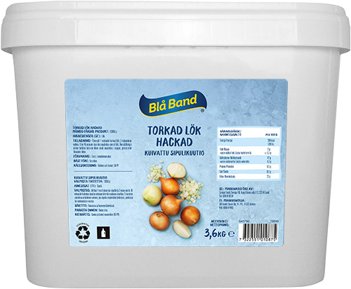 produkt torkad hackad lök