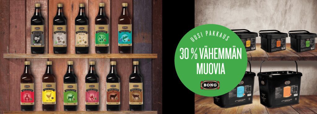 Bong Touch of Taste ympäristöystävälliset pakkaukset